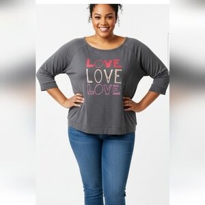 🔥3/4X LOVE TOP WITH STRECH Pit 31 L32